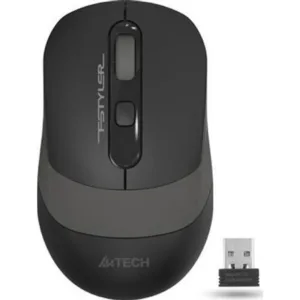 Миша бездротова A4Tech Fstyler FG10 (Grey),  USB, колір чорний+сірий
