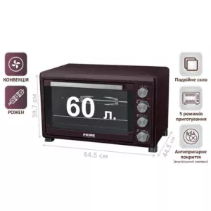 Електропіч  PRIME Technics PEO 62895 BR