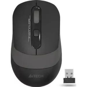 Миша бездротова A4Tech Fstyler FG10 (Grey),  USB, колір чорний+сірий