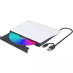 Зовнiшній DVD DVD-USB-03-BW, USB3.0, бiлий