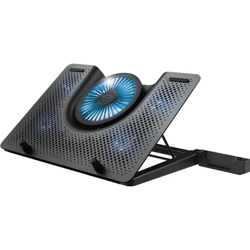 Підставка для ноутбуків Trust GXT 1125 Quno, до 17.3", BLUE LED, чорний