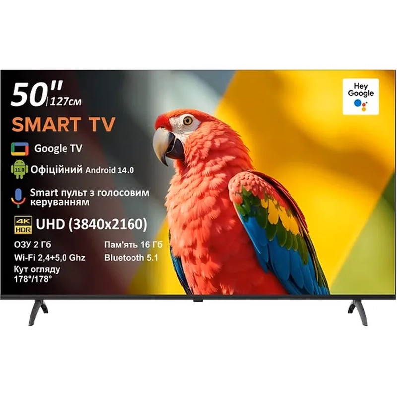LED-телевізор PRIME Technics PT 50U16SG14FR