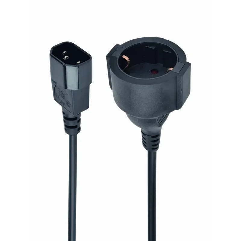 Адаптер живлення Cablexpert PC-SFC14M-01 C14/Schuko 15 см