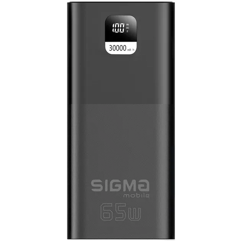 УМБ Sigma mobile X-power SI30A6QLX 30000 mAh PD65W Black (4827798835111)