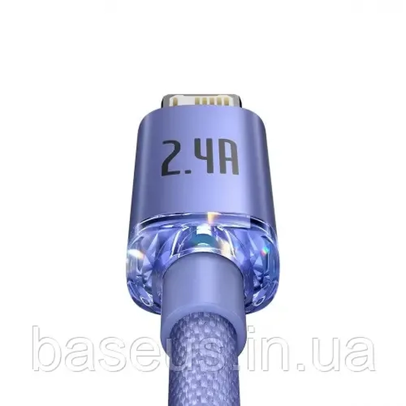 Кабель Baseus Crystal Shine Lightning 1.2m Purple CAJY000205