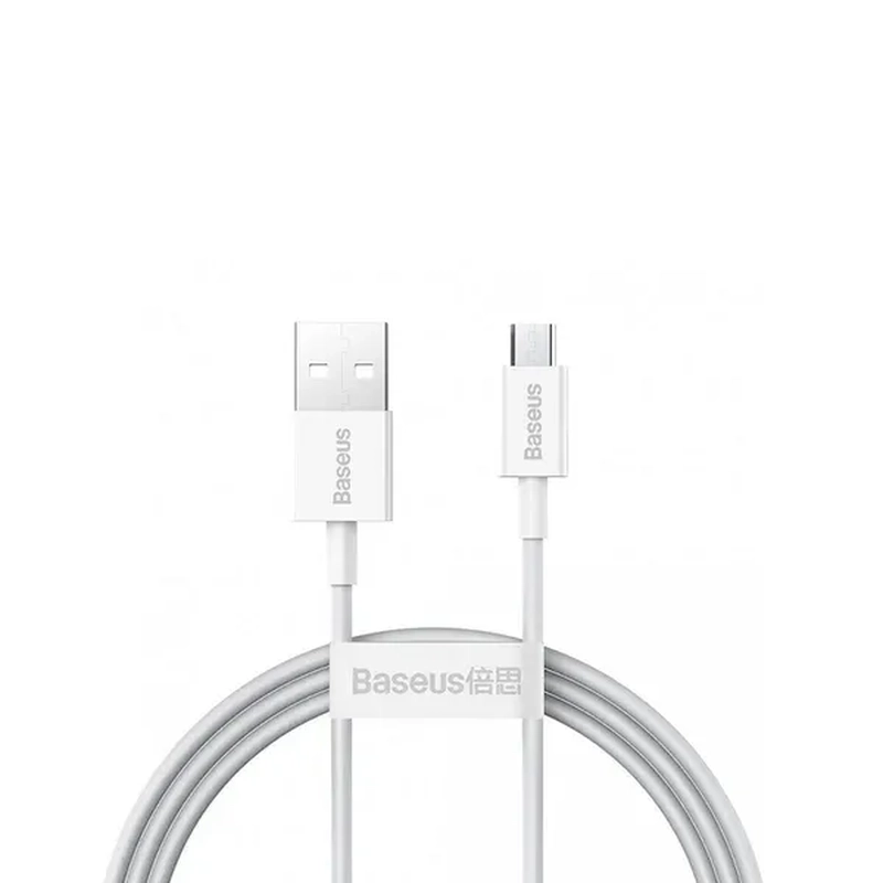 USB кабель Baseus Micro USB 1m White CAMYS-02