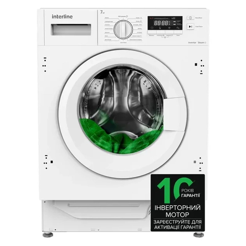 Вбудована пральна машина Interline WM 714016 PB Steam