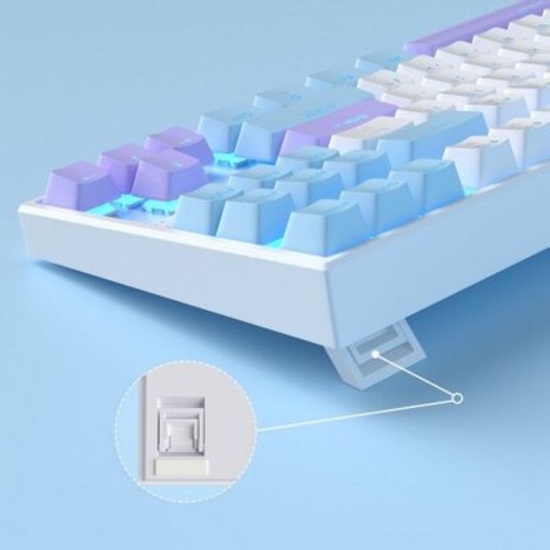Клавіатура MageGee MK-STAR Red Switch (6971969721371-UA) Blue/White