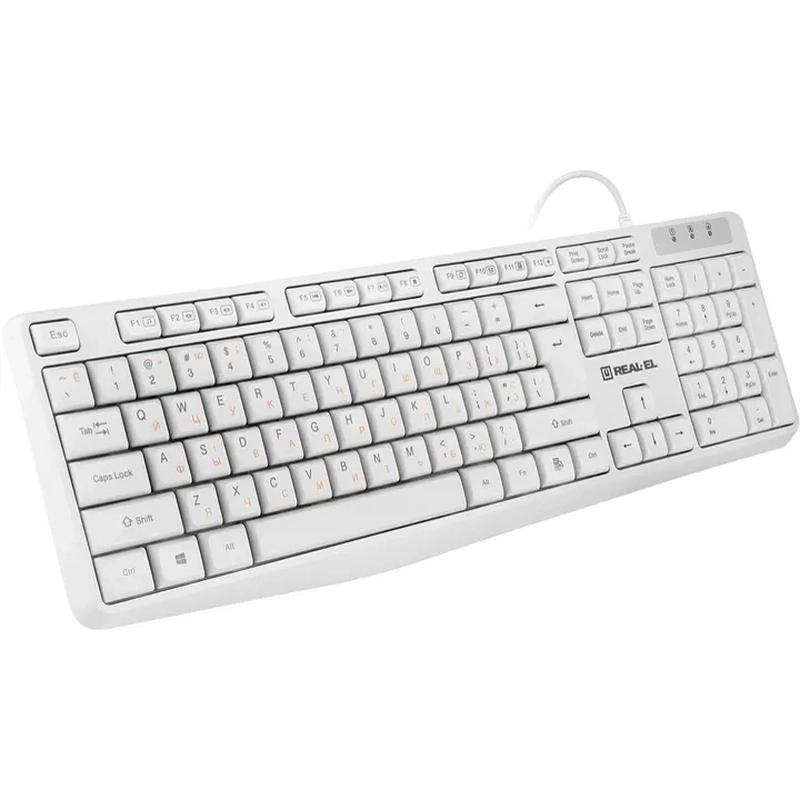 Клавіатура REAL-EL RK-513 White (EL123100047)