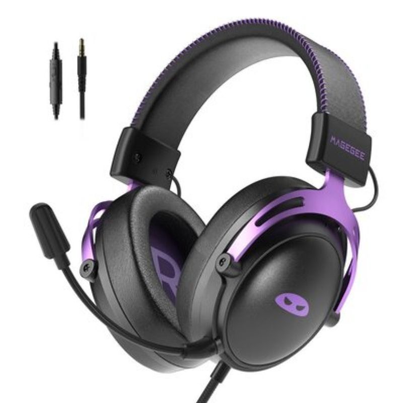 Навушники MageGee Wing (6971969724549) Black/Purple
