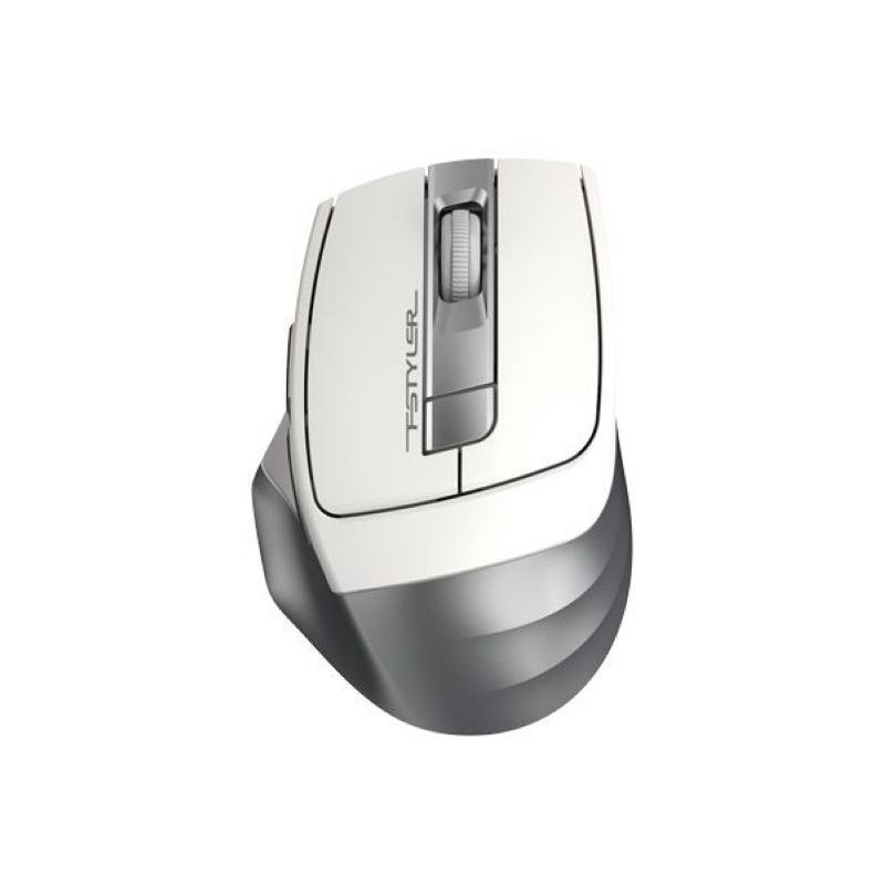 Миша бездротова A4Tech Fstyler FG35,  USB, колір сріблястий + білий