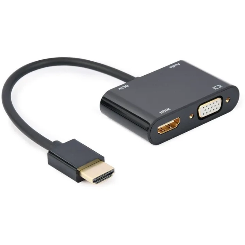 Кабель HDMI-HDMI/VGA Cablexpert A-HDMIM-HDMIFVGAF-01