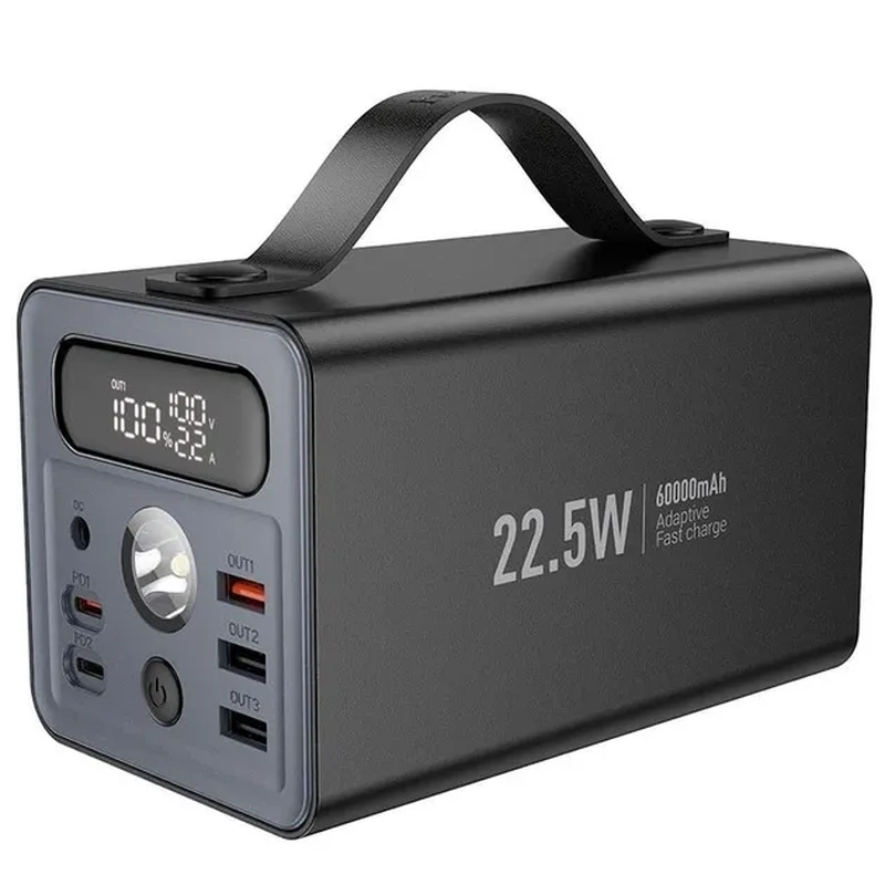 Батарея Hoco J138 22.5W 60000mAh Black 6942007638524